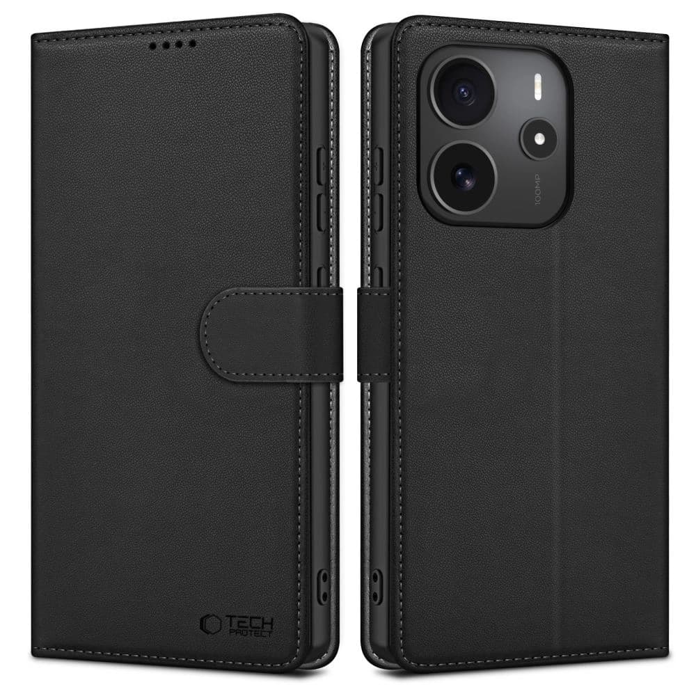 Tech-Protect Wallet Xiaomi Redmi Note 14 4G / LTE Matt Schwarz