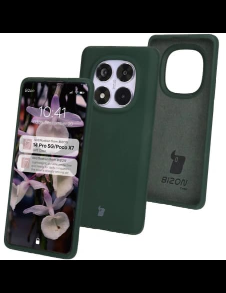 Bizon Soft Case Xiaomi Redmi Note 14 Pro 5G / Poco X7 dunkelgrün