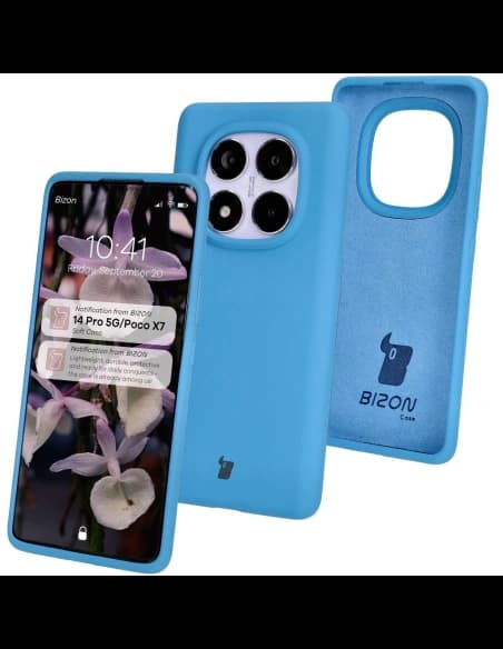 Bizon Soft Case Xiaomi Redmi Note 14 Pro 5G / Poco X7 blau