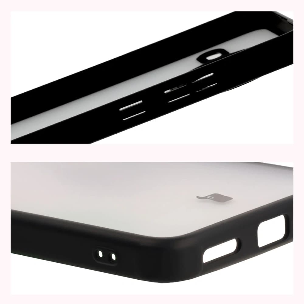 Bizon Case Angelo Xiaomi Poco F7 Pro smoked with a black frame - 4