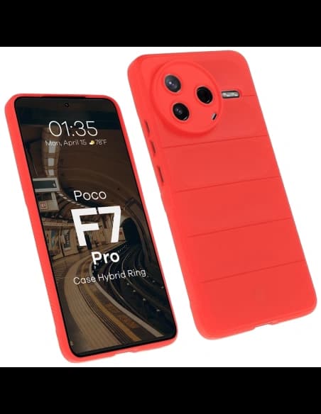 Husa Bizon pentru Xiaomi Poco F7 Pro roșie