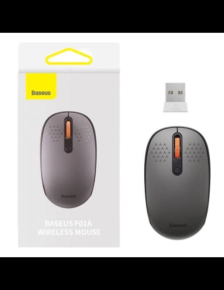 Baseus F01A Bezdrátová myš 2.4G 1600DPI (šedá)