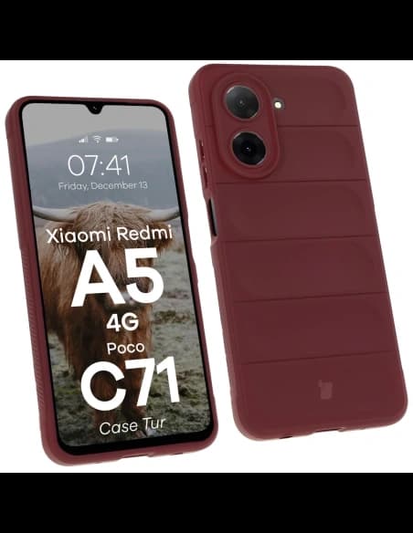 BIZON Case Tur Xiaomi Redmi A5 4G / POCO C71 4G burgundy