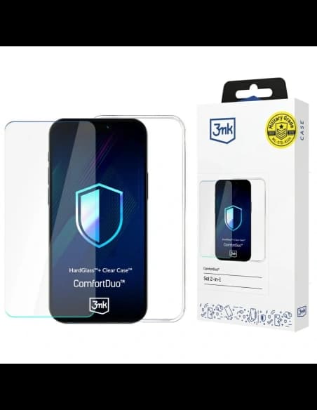 3MK ComfortDuo Clear Set HardGlass + Clear Case POCO X7 Pro