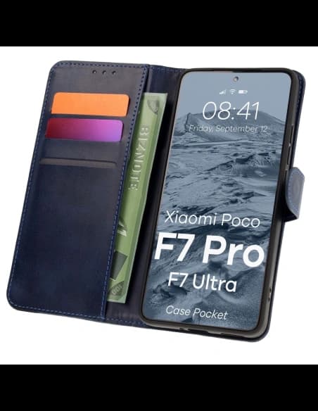 Bizon Case Tasche Xiaomi POCO F7 Pro / F7 Ultra marineblau
