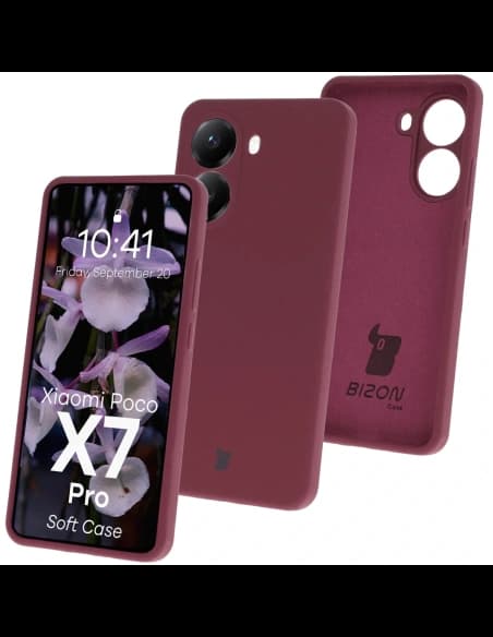 Bizon Soft Case Xiaomi POCO X7 Pro sötétlila