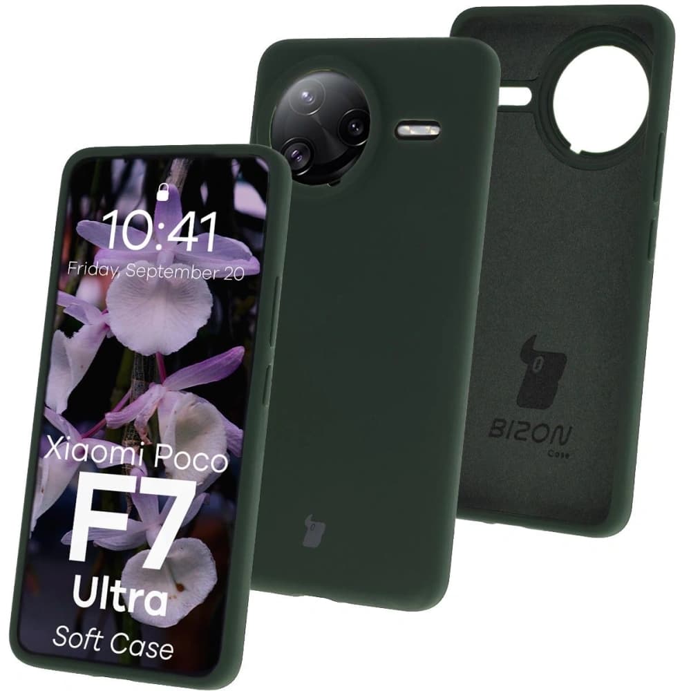 Bizon Soft Case Xiaomi POCO F7 Ultra dunkelgrün