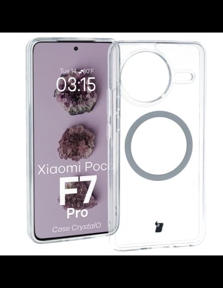 Bizon Case CrystalO Magnetic Xiaomi POCO F7 Pro klar