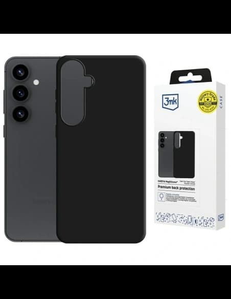 3MK Hardy MagSilicone Samsung Galaxy S25 černý