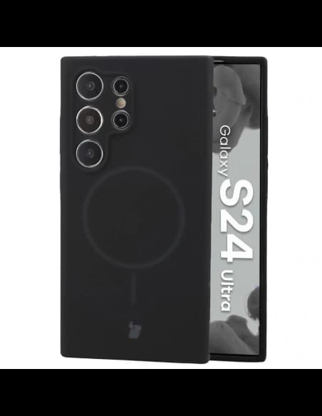 Husă soft magnetic Bizon pentru Samsung Galaxy S24 Ultra negru