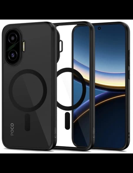 Tech-Protect Magmat MagSafe Xiaomi Poco F7 5G Black/clear