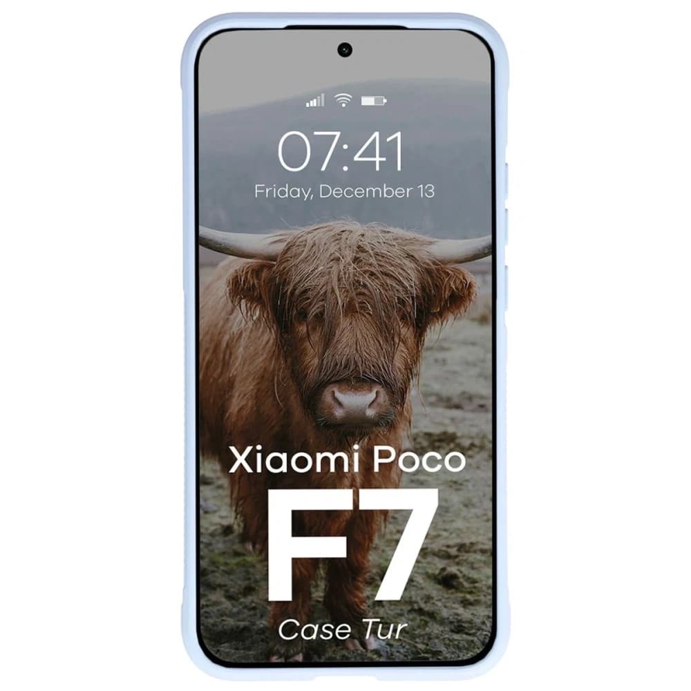 Husă Bizon Tur pentru Xiaomi POCO F7 albastru deschis - 5
