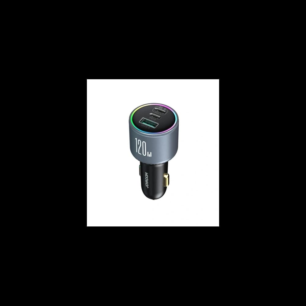 Automobilová nabíječka Joyroom JR-CCN07 120W 2xUSB-C, USB-A + kabel USB-C 100W tmavě šedá - 8