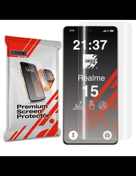 GrizzGlass Hydrofilm Realme 15