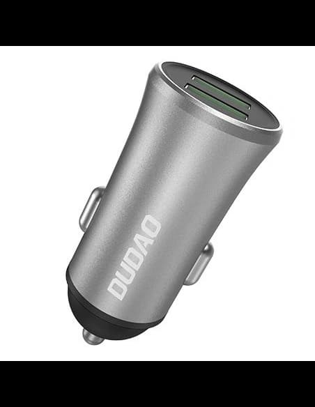 DUDAO R6S Auto nabíječka 3,4A 2xUSB-A stříbrná