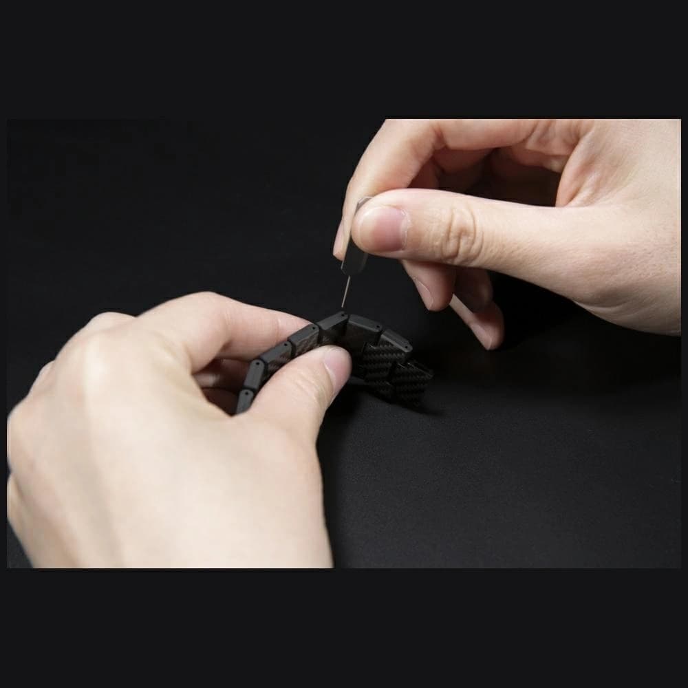 PITAKA Carbon Fiber Modern pentru Apple Watch 1/2/3/4/5/6/7/8/9/10/11/SE/SE 3/Ultra/Ultra 2/Ultra 3 negru gri - 14