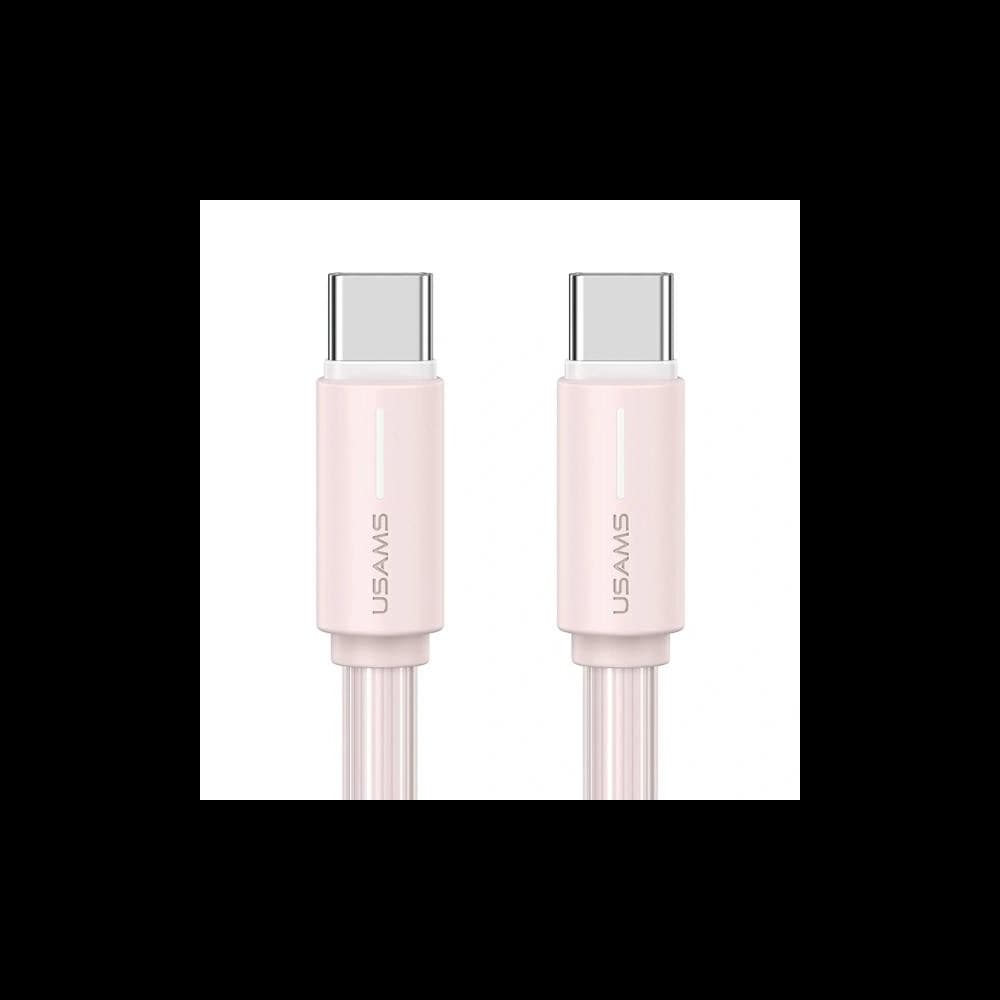 USAMS US-SJ734 SJ73460W YU Series SJ734USB04 USB-C / USB-C cable 1m pink
