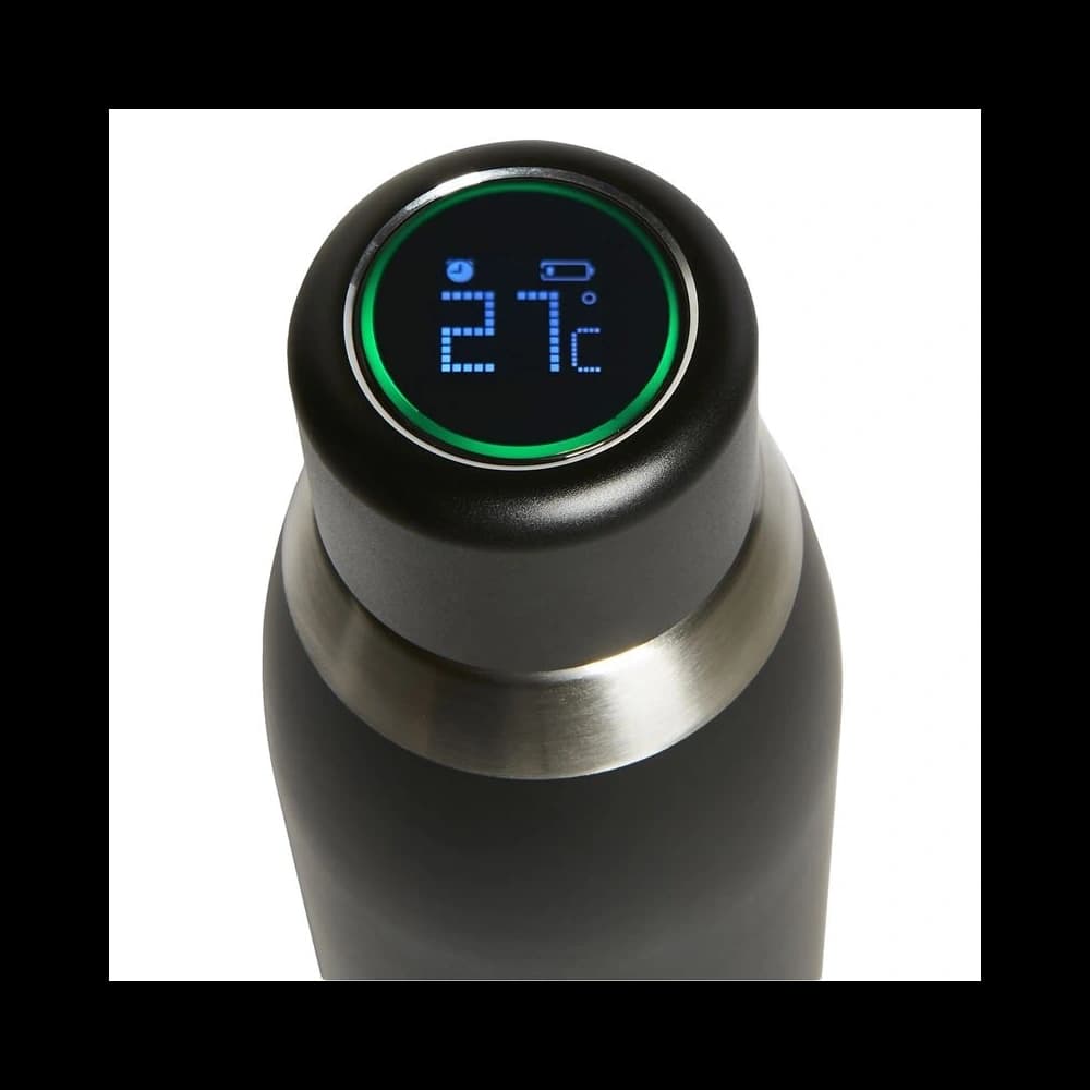 PURO Smart Bottle 500ml INOX termosz fekete intelligens LED kupakkal - 2