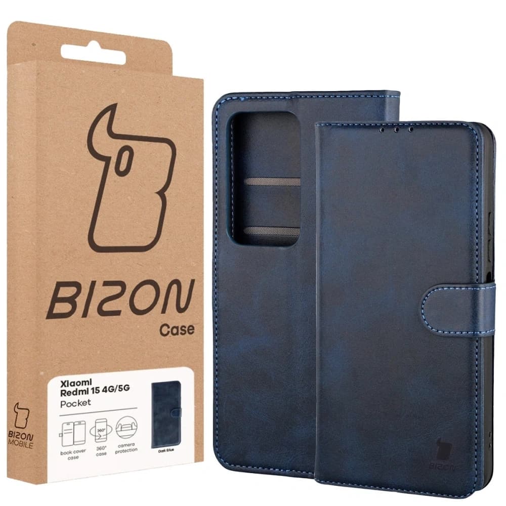 Bizon Case Pocket Xiaomi Redmi 15 4G / 5G navy blue - 6