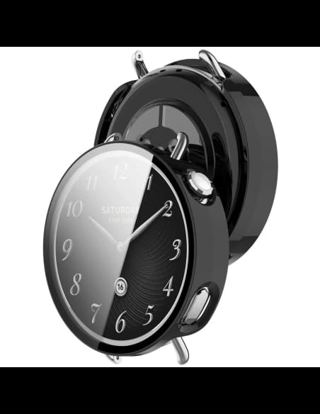 Bizon Case+Glas Uhr Xiaomi Watch S4 41mm schwarz