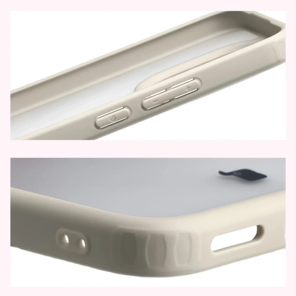 Bizon Case Angelo Xiaomi 15T semi-transparent with a beige frame - 4