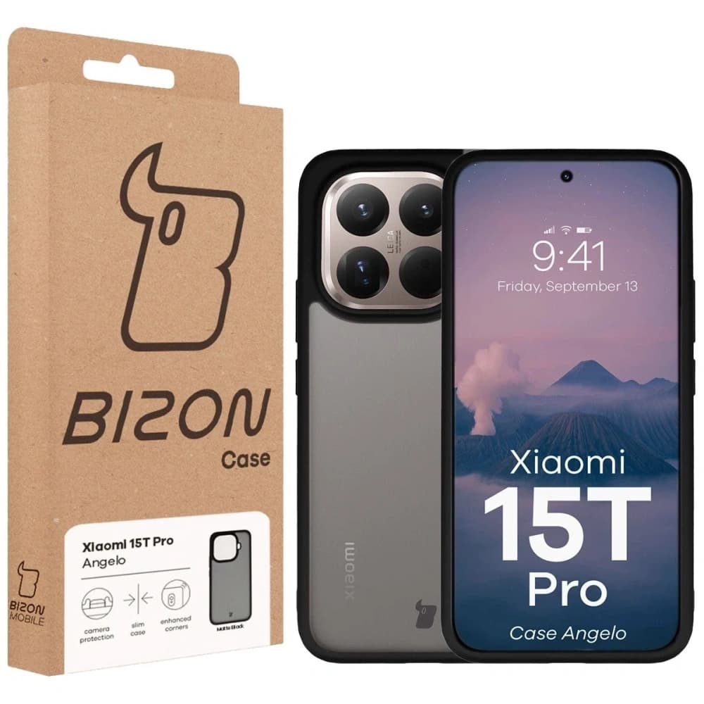 Bizon Case Angelo Xiaomi 15T Pro kouřový s černým rámem - 6