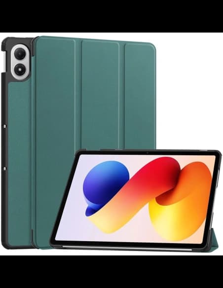 Etui z klapką Bizon Case Tab Croc do Xiaomi Redmi Pad 2 Pro ciemnozielone