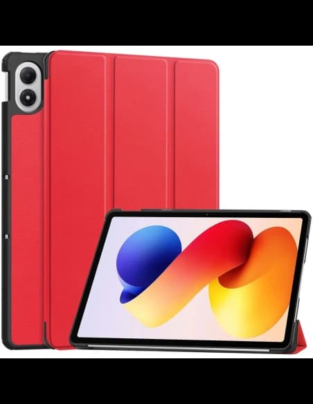 Etui z klapką Bizon Case Tab Croc do Xiaomi Redmi Pad 2 Pro czerwone