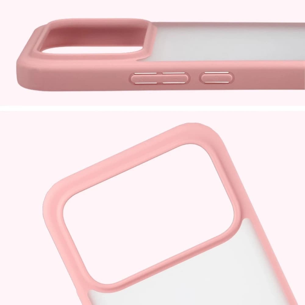 Bizon Case Angelo Xiaomi POCO F8 Ultra semi-transparent with a light pink frame - 3