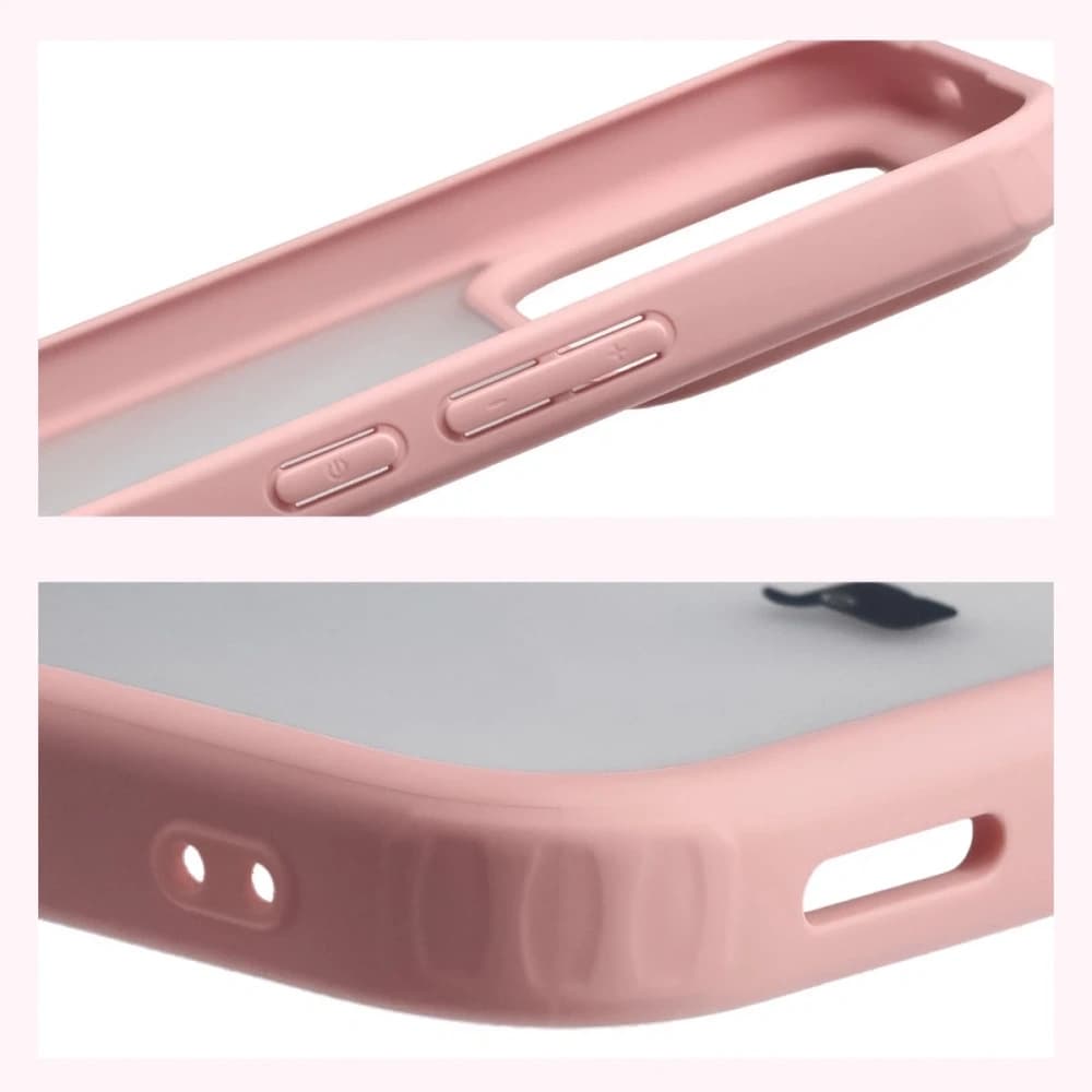 Bizon Case Angelo Xiaomi POCO F8 Ultra semi-transparent with a light pink frame - 4