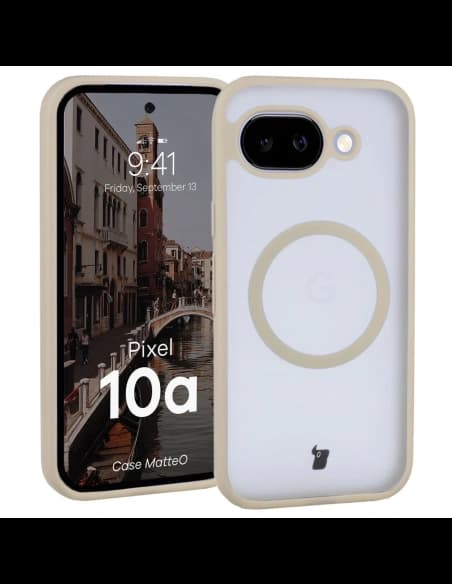 Bizon Case MatteO Magnetic Google Pixel 10a smoky beige