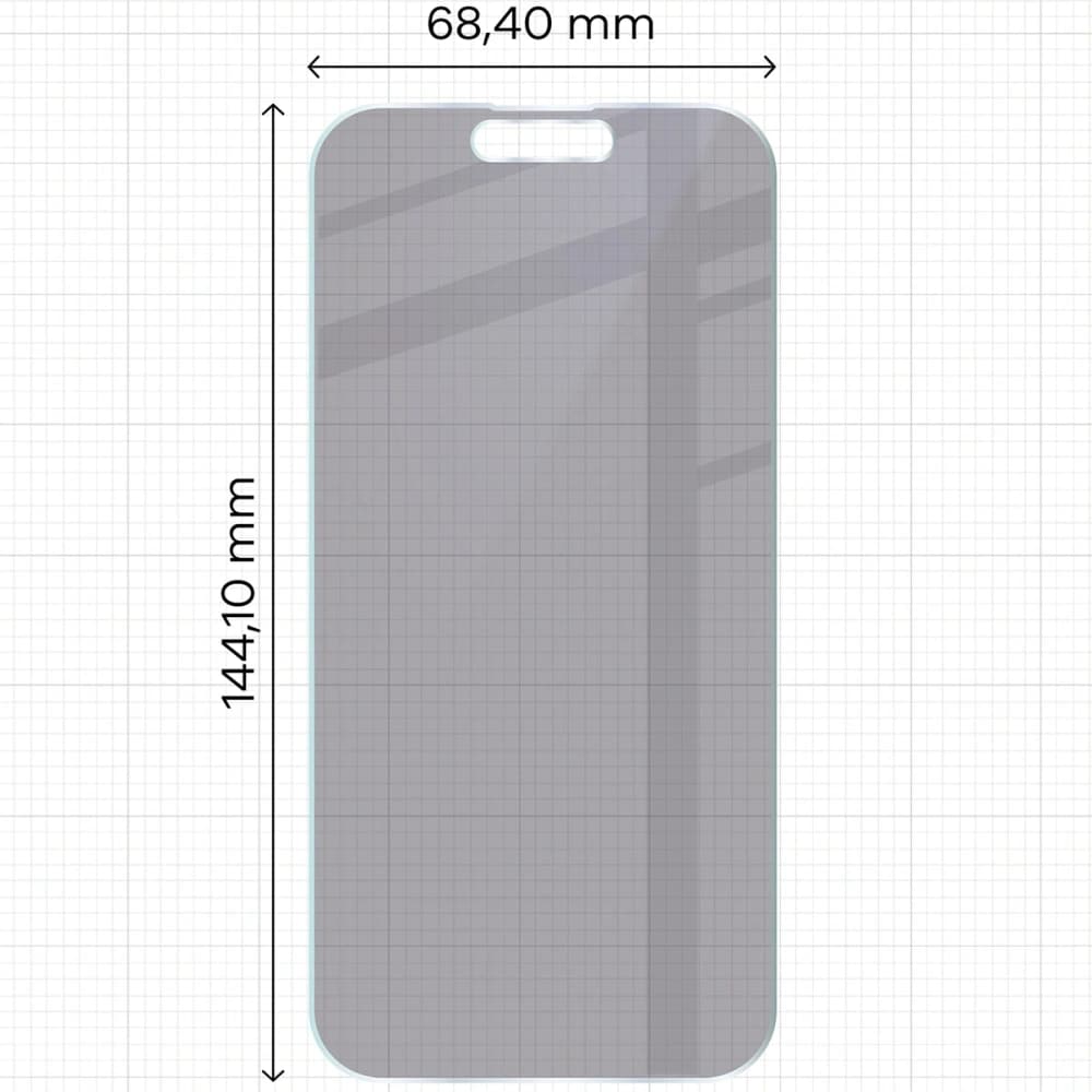Prywatyzujące szkło hybrydowe Bizon Glass Mule Shadow do Apple iPhone 14 Pro matowe - 2