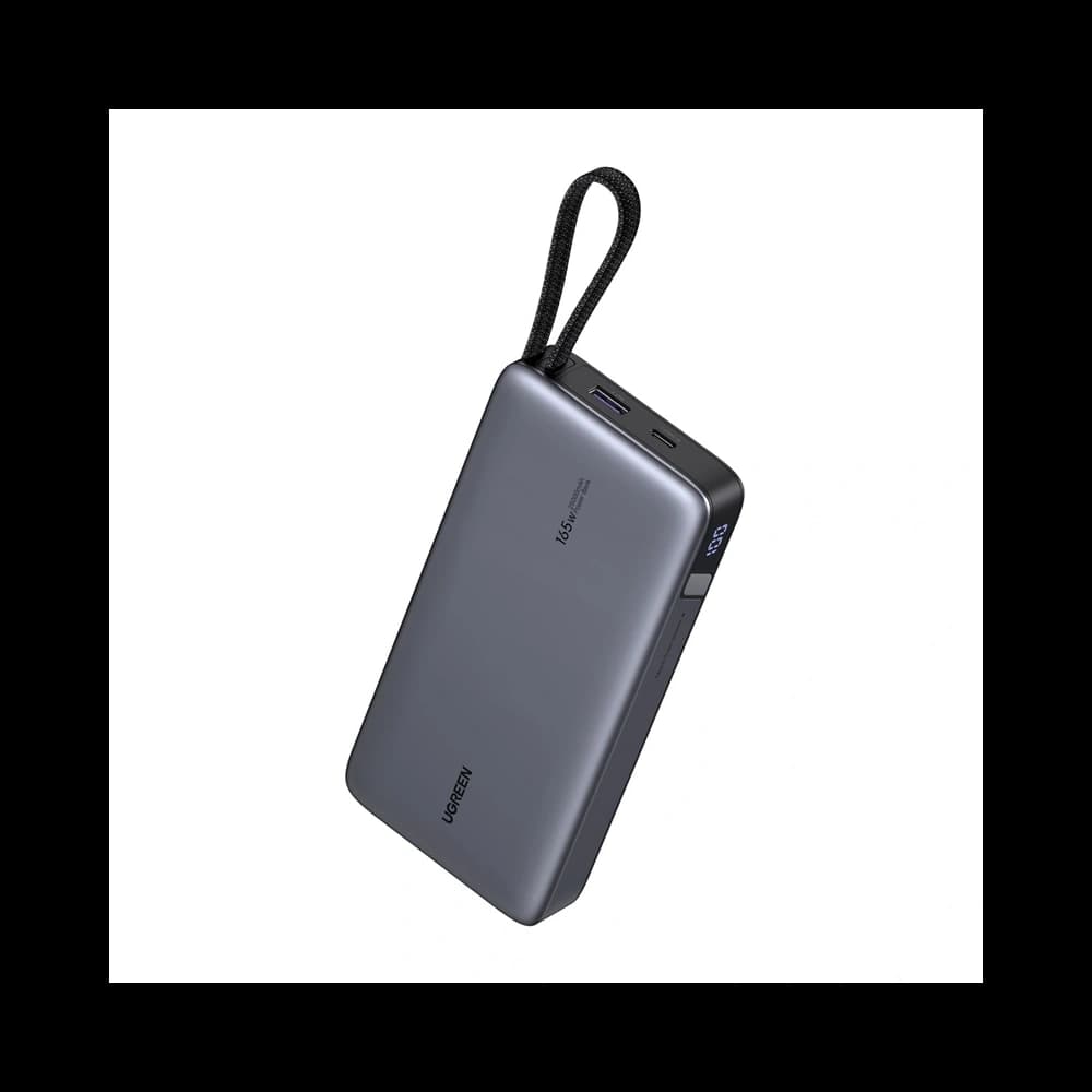 Ugreen PB552 Powerbank 25000mAh 165W USB-A, USB-C + beépített kábel (szürke)
- 2