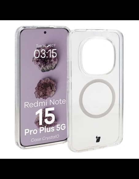 Bizon Case CrystalO Magnetic Xiaomi Redmi Note 15 Pro+ Plus 5G clear