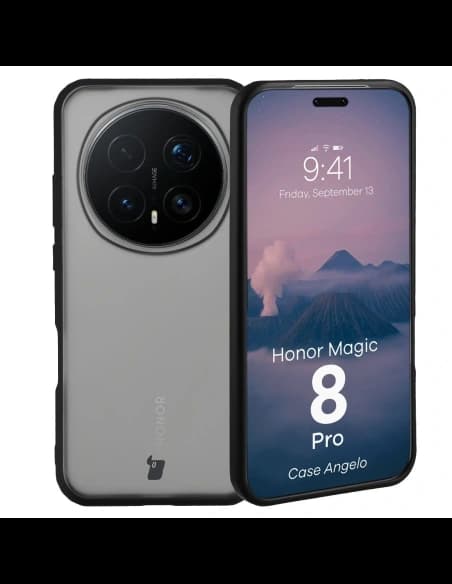 Bizon Case Angelo Honor Magic8 Pro kouřový s černým rámem