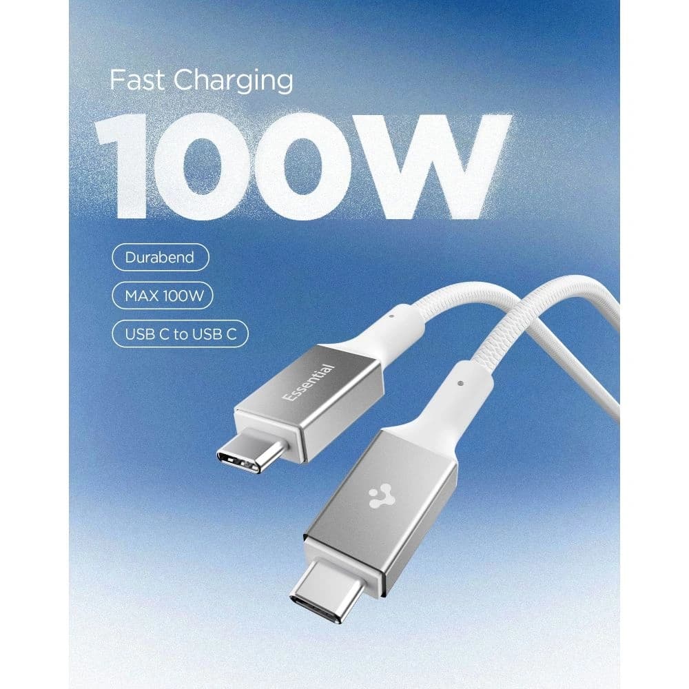 Kabel Spigen EB10015CC Essential USB-C Cable 100W 150cm White - 3