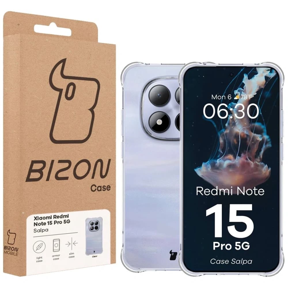 Bizon Case Salpa Xiaomi Redmi Note 15 Pro 5G clear - 7