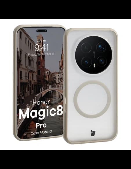 Bizon Case MatteO Magnetický Honor Magic8 Pro kouřově béžový
