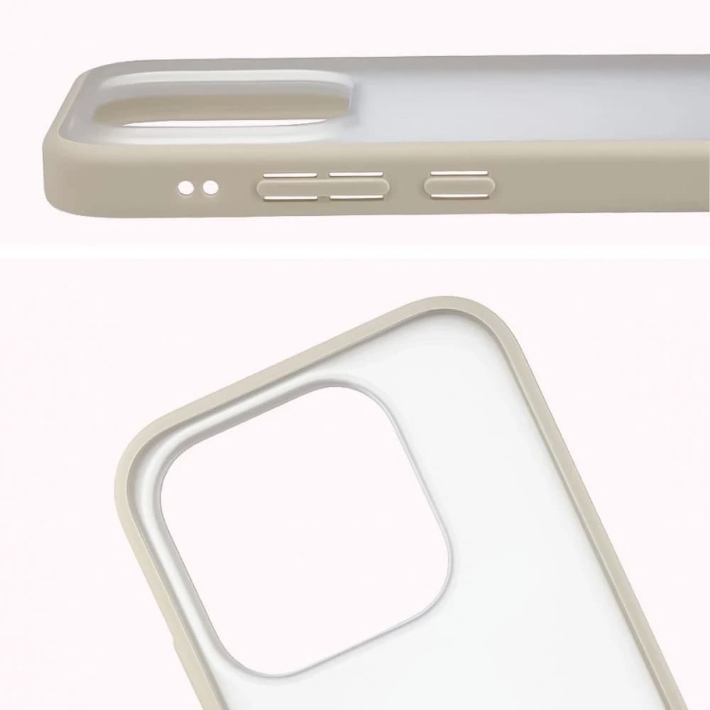 Bizon Case Angelo Xiaomi 17 semi-transparent with a beige frame - 3