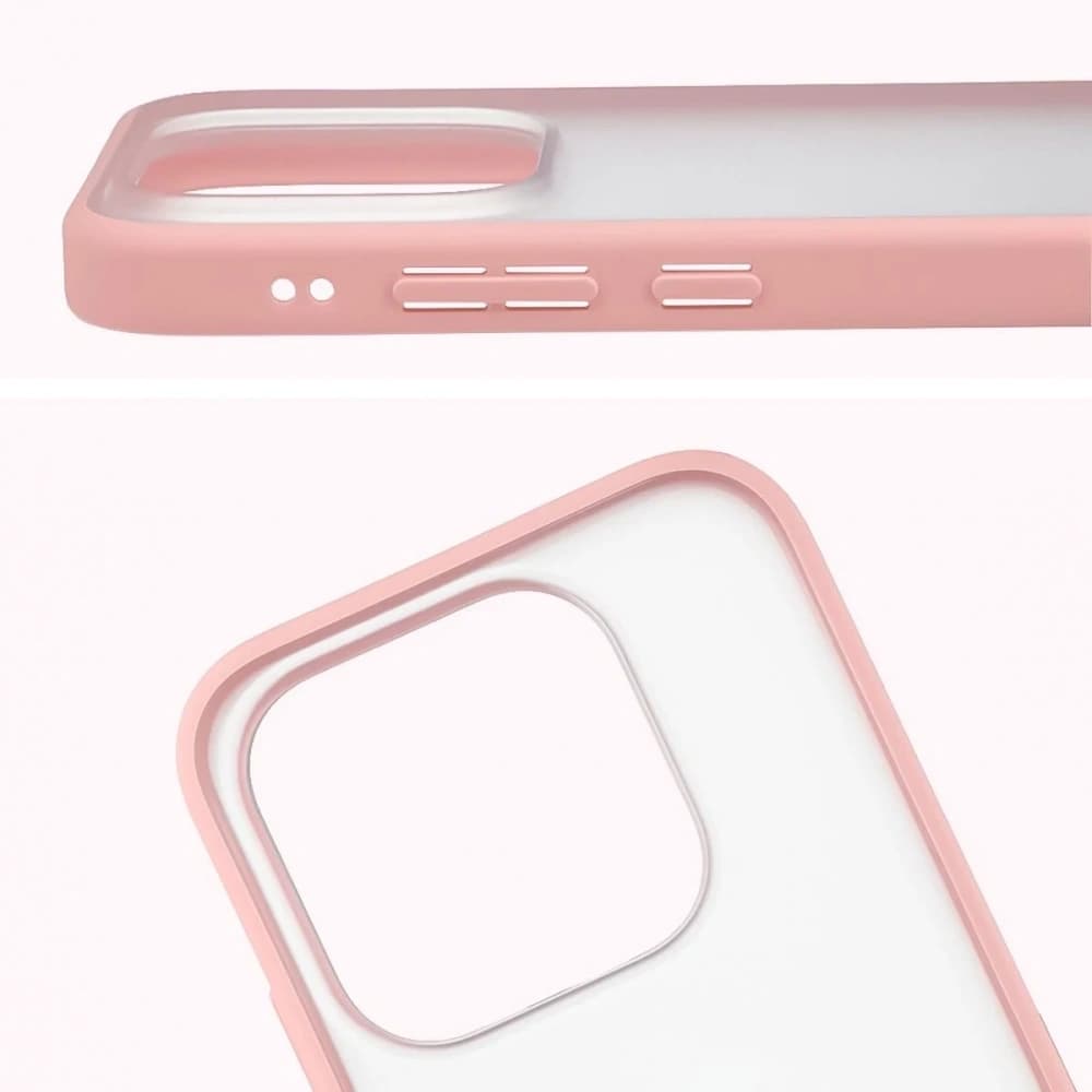 Bizon Case Angelo Xiaomi 17 semi-transparent with a light pink frame - 3