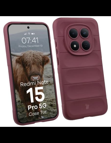 Bizon Case Tur Xiaomi Redmi Note 15 Pro 5G burgundy