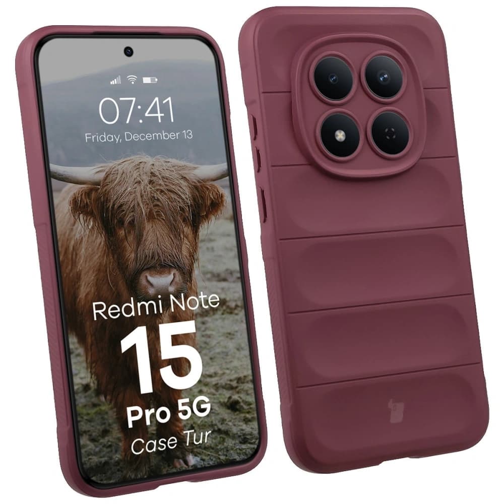 Bizon Case Tur Xiaomi Redmi Note 15 Pro 5G burgundy