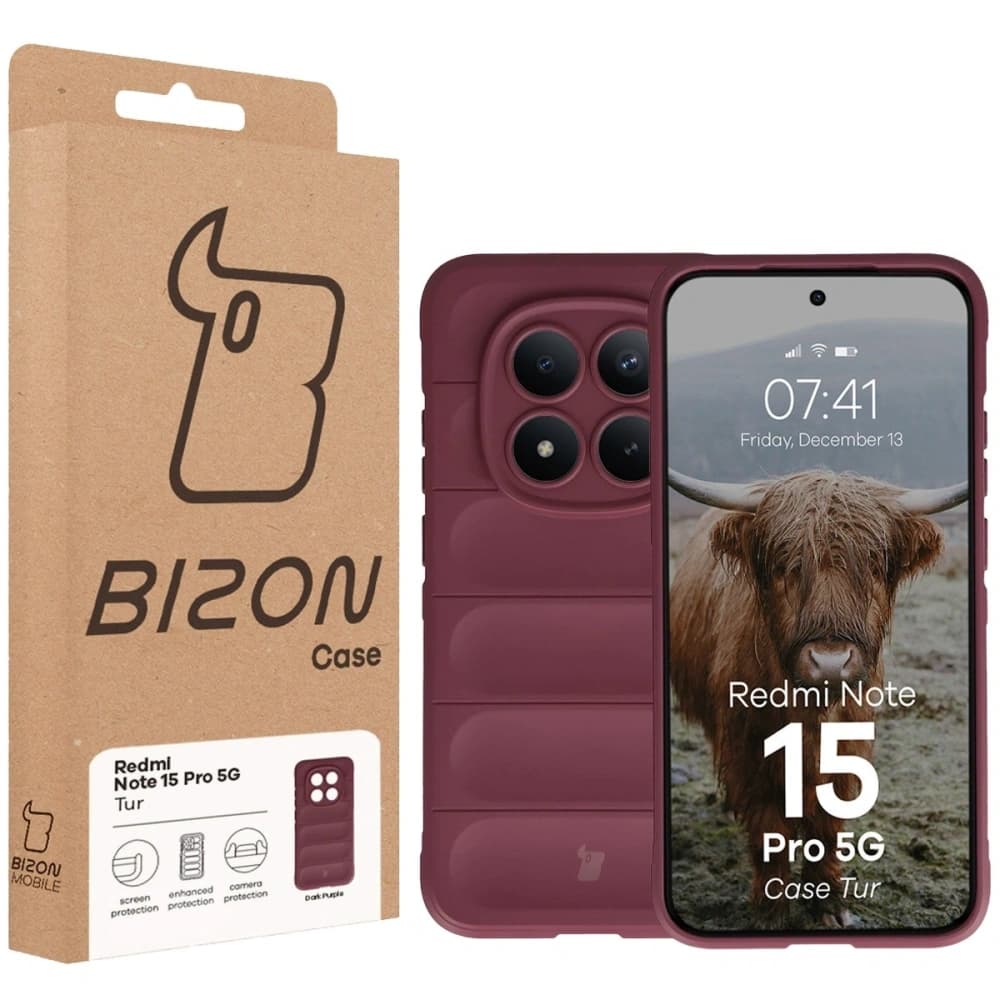 Bizon Case Tur Xiaomi Redmi Note 15 Pro 5G burgundy - 8