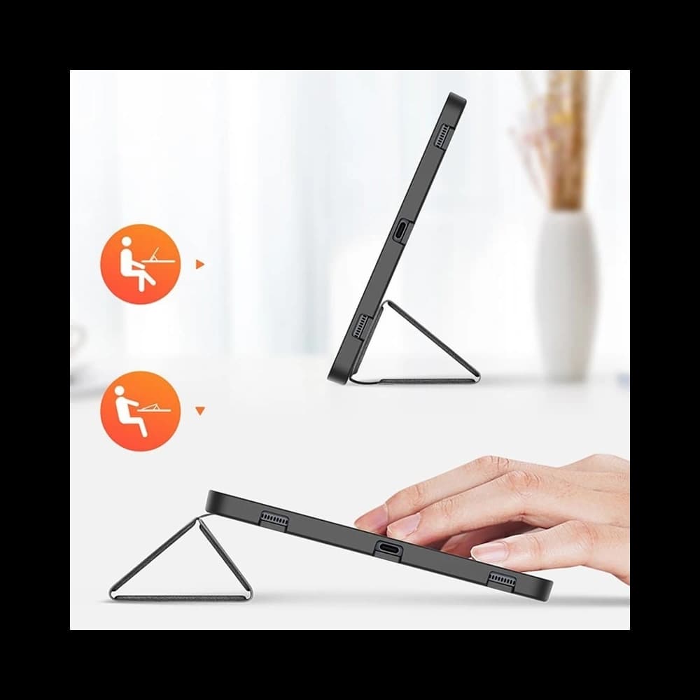 DuxDucis Samsung Tasche Domo Galaxy Tab S7+ Plus/S8 + Plus 12.4 Schwarz - 4